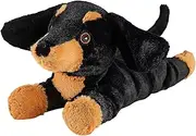 Warmies Plush Dachshund Wheat Bag Microwavable, Fully Heatable Weighted Teddy with French Lavender Scent, Hot or Cold Teddy Bear for Anxiety and Relaxation, Junior Size
