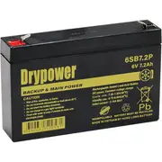 Drypower 6SB7.2P 6V 7.2Ah SLA Battery Rp BP7-6 PS670 GP672 DM6-7 DM6-7.5