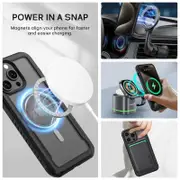 Tough On iPhone 15 Pro Max Case Iron Shield with Magsafe Black