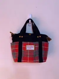 在飛比找Yahoo!奇摩拍賣優惠-「 二手包 」 日本 Harris Tweed 手提包 ( 