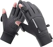 [Vibhgtf] Winter Gloves, Warm Gloves, Waterproof Mittens, Winter Mittens, Ski and Snow Gloves, Thermal Warm Touch Screen Gloves for Running, Driving, Walking