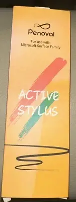 Penoval Active Stylus - Silver Pen for Use with Microsoft Surface (New)