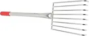 CIYODO 12.6 Stainless Steel Garden Rake Comfortable Rubber Handle for Digging Spreading Soil Yard Maintenance