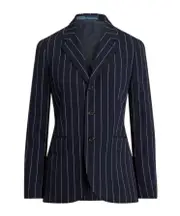 striped blazer US6,US4 navy blue