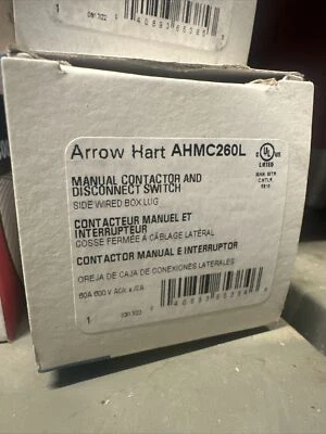 Arrow Hart AHMC260L Manual Contactor & Disconnect Switch L41