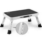 Jocauto Folding Step Stool Height-Adjustable Step Stool with Non-Slip Platfor...
