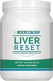 Liver Reset - Rootcology Pea Protein Isolate Cleanse with Vitamin B6, B12 & 14g Protein by Izabella Wentz Author of The Hashimoto's Protocol (756g / 21 Servings)