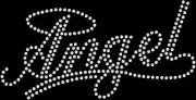 Rhinestone Bling Sparkle Iron On Transfer DIY Angel Halo White Crystal