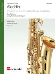 Aladdin 3 Songs From Movie Sax Quartet Sc/pts: Three Songs From The Motion