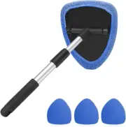 Windshield Cleaning Tool, Car Window Cleaner with Extendable Long Handle and ...