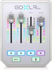 TC Helicon Goxlr MINI-WH Online Broadcast Mixer with Usb/Audio Interface and Mid