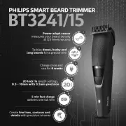 Philips Smart Beard Trimmer Power adapt technology for precise trimmer BT3241/15