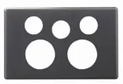 Legrand EXCEL LIFE DEDICATED DOUBLE POWERPOINT COVER PLATE Extra Hole, Diesel