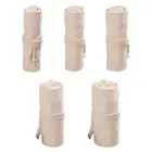 12/24/36/48/72 Holes Canvas Roll Up Pen Curtain Pencil Bag for Case Makeup Wrap