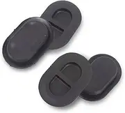 Dewkou 4 PCS Car Foot Pad Leakage Holes Blocking, 1.5In x 2.3In ABS Floor Pan Plug Compatible with 2014-2021 Jeep Wrangler JK JL Gladiator JT (Black)