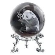 3D Engraved Starry Crystal Decorative Ball Figurine 60mm Glass Sphere9565