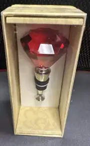 DIAMOND Red Bottle Stopper Mango Moon Collection N I B