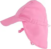 [Yardenfun] Boys and Girls Sun Hat Uv Shield Large Brim Sun Protection Hat Breathable Mesh for Outdoor Activities Pink