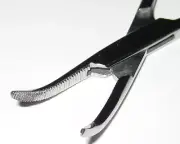 High Quality 5" Angled Tip Hemostat - All Metal Construction - Lock Parts, etc