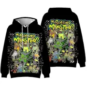 My Singing Monsters 3d Printed Hoodies Kids Hooded Sweatshirts Long Sleeve Pullover TopsWith Pocket -NMAOV E 8-9 Years