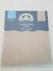 DMC Linen Needlework Fabric 14x18” Crafting Cross Stitch #842