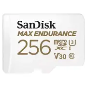 SanDisk Max Endurance 256GB UHS-I C1 Micro SDXC Memory Card with Adapter