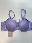 Savage X Fenty by Rihanna Bra 40DD Lace & Satin Lavender Adjustable Straps