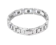 Man Bracelet Titanium Steel Arthritis Pain Relief Magnet Therapy Bracelets