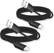 2 Pack 1.5m/5ft USB Type C PS5 Charging Cable Cord for Playstation 5 Controller, Xbox Series S, Xbox Series X Controllers, Switch Controller, Steam Deck, Samsung Galaxy S9 S8 Note 8 Phone Charger Cord