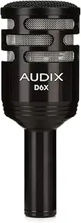 AUDIX D6X Dynamic Instrument Microphone with 3 Selectable Filters, VLM Capsule Technology, and Cardioid Polar Pattern for Kick Drums, Percussion, and More