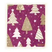 RetroKitchen Compostable Sponge Cloth - Christmas Trees | Flora & Fauna AU