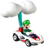 Hot Wheels Mario Kart Luigi P-Wing + Cloud Glider