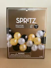 Balloon garland arch kit party decorations black silver gold