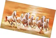 Generic 7 Running Horses Wall Decor Canvas Print Picture Unframed Style Fashion Artwork Animal Posters for Dining Room Office Indoor, 20cmx40cm