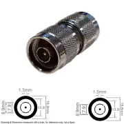 Coax RF Antenna Adapter Connector Converter N Type Male to N Type Male