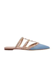Rockstud stud studded muller shoes 35,36 Nude