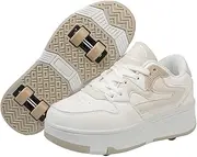 Kids Roller Skate Shoes, Skating Sports, All Seasons, Athletic Shoe, Solid Pattern, US Footwear Size System, Big Kid, Hook & Loop Closure