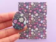Flower Pattern #3) Polymer Clay Image Transfer Sheet Paper | Unique Clay Tools