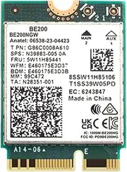 Xunweiad WiFi 7 BE200 BE200NGW WiFi Card Bluetooth 5.4 802.11AX -Band M.2 NGFF Wireless Network Adapter for Win10/11