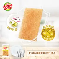 在飛比找PChome24h購物優惠-3M百利細緻餐具/茶杯專用菜瓜布6片裝