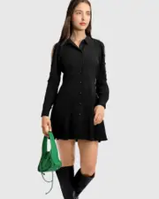 [Belle & Bloom] Boy Meets Girl Mini Dress - Black