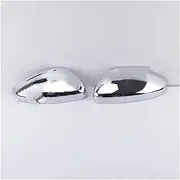 for Peugeot 2008 208 2014-2017 Chrome Outside Rearview Mirror Cover Lid Side Mirror Reverse Mirror Cap Shell Trim Hood 1Pair Auto Accessories