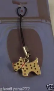 Scottie cell phone purse charm purse charm terrier Scottish westie ? spotted