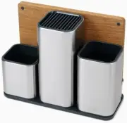 Joseph Joseph CounterStore Stainless Steel Kitchen Organizer w/ Chopping Cutting