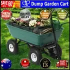 Gardeon Dump Garden Cart 270kg Tipping Bed Trolley Wagon Wheelbarrow Pull 75L