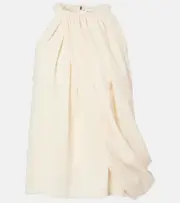 [JW Anderson] JW Anderson Draped wool-blend top UK 6 white