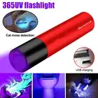 Mini Ultra Violet UV Light 365nm LED Flashlight Blacklight Inspection Lamp Torch