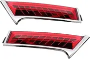 TDTAPN Bumper Light Rear Brake Driving Lamp Compatible for Nissan Qijun 2014-2016 DRL Dynamic Tail Signal Pillar Lights 2-in-1 Functions