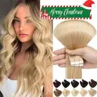 Russian Tape In Hair Extensions 100% Human REMY THICK Skin Weft Full Head Blonde