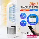 Bladeless Tower Fan 3in1 Heater Cooler Electric Oscillating Space Remote Control